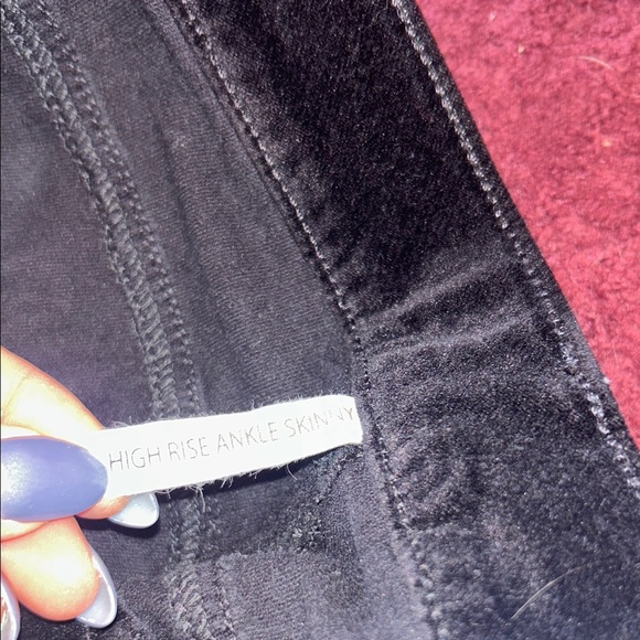 rag & bone Black Velvet Women’s Jeggings-Size 28 made in the USA - Picture 5 of 14
